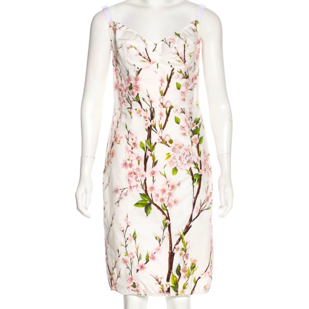 dolce gabbana cherry blossom dress sz 44